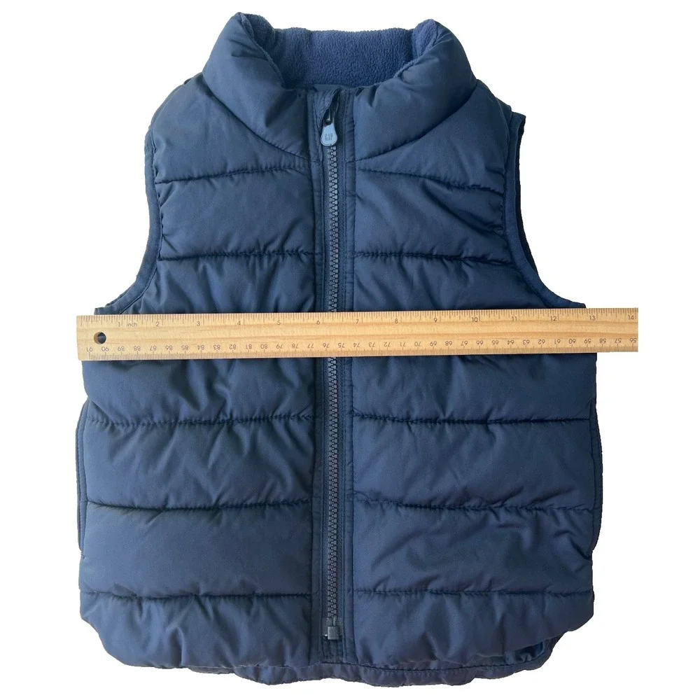 Baby Gap ColdControl Puffer Vest Boys 2T Blue Water Resistant Quilted Zip Unisex